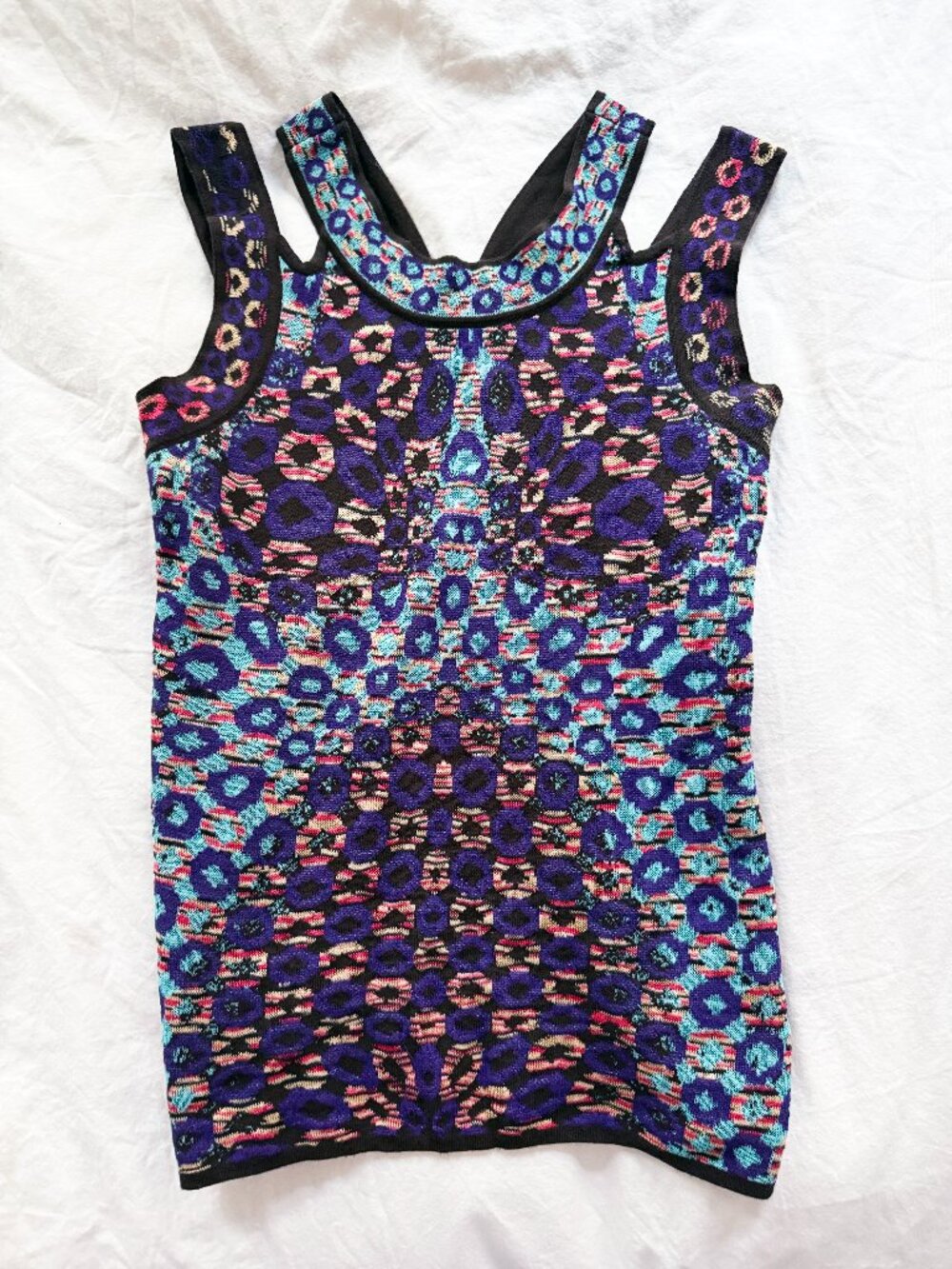 MISSONI Knit Tank Vintage Multicolor Multistrap